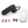 DOS Audífonos Manos Libres Mono Bluetooth MBH20 