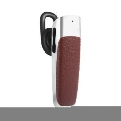 Auricular Bluetooth con y micrófono - Intra Auricular manos libres (Marrón) 