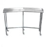 Mesa riñon sin entrepaño tubular cromada 