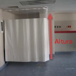 Cortina antibacteriana con malla
