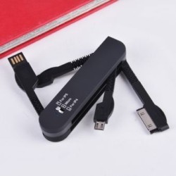 Cable de Datos USB con Micro para Iphone 4 5 5s-Negro 