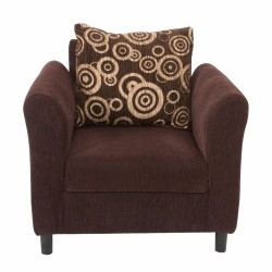 Sillón Brisel tapizado en chenille