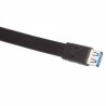 1m USB 3.0 un varón a una Mujer (Negro) 