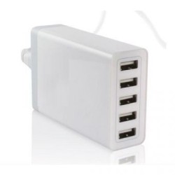 Cargador USB Ovaltech 5USB-BLANCO Blanco 5 V +C+ 