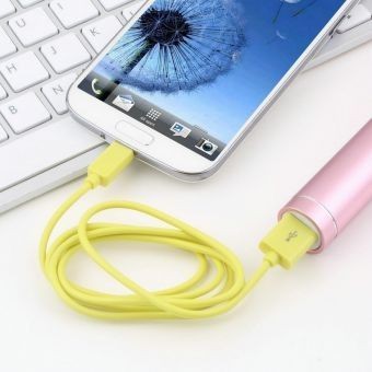 EW Micro V8 1M cable USB amarilla 