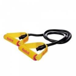 Liga de resistencia tubular con manijas Reebok I33051-Negro con Ama...