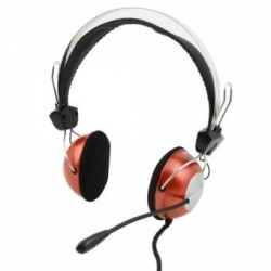 Komc KM-V77 Auriculares Multimedia Con Micrófono Rojo