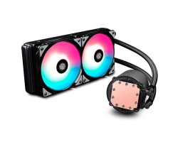 Enfriamiento Deepcool Castle 240 V2 Argb Dp-gs-h12l-csl240rgb color Negro