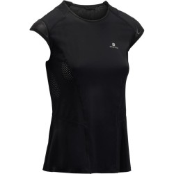 Camiseta fitness cardio-training mujer negro 900-DeportesyEjercicio...